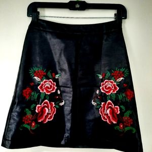 Black Leather Skirt